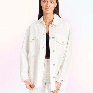 Tractr White Denim Jacket